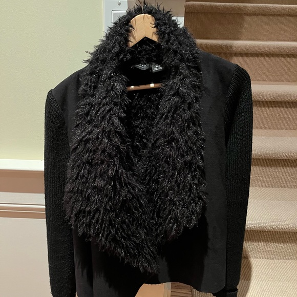 Beautiful Press Suede jacket with knit sleeves. - Picture 3 of 3